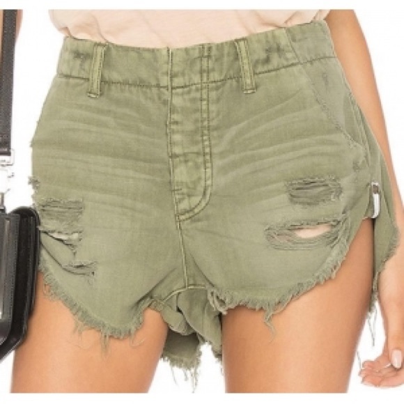 one teaspoon green shorts